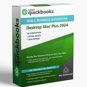 QuickBooks Desktop Mac Plus 2024 – Lifetime License Subscription